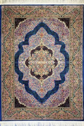100% Silk Rug Iran Authentic Persian Carpet High End Premium Quality Man Made Elegant Feel | Ejaz JZ007