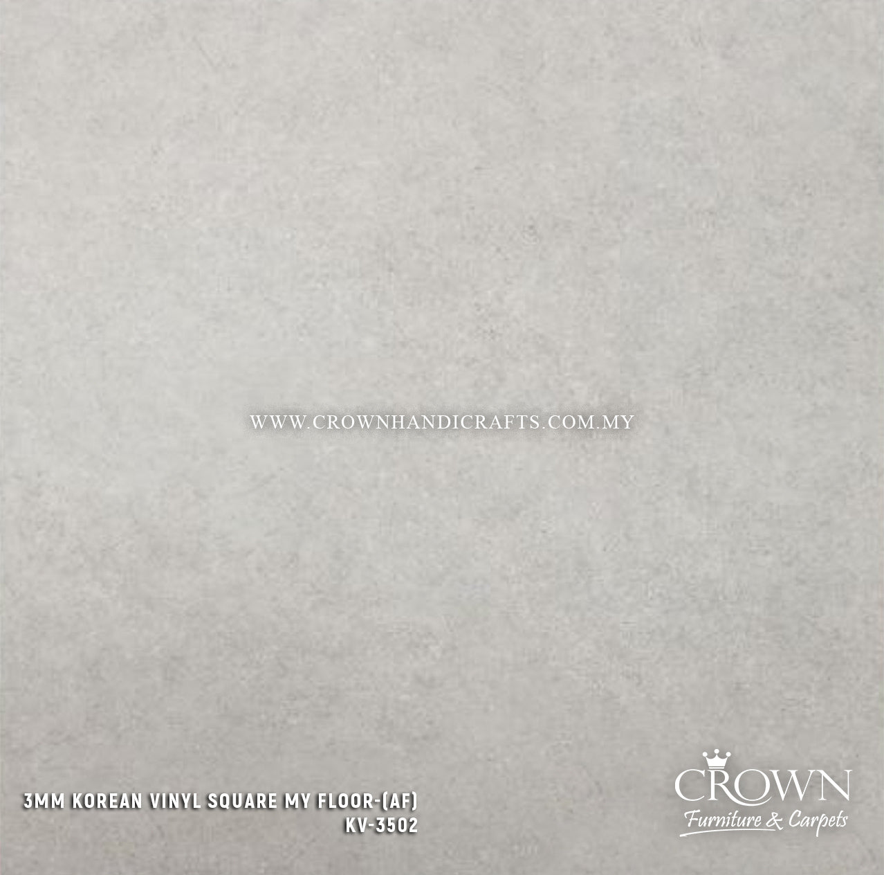 3MM KOREAN VINYL SQUARE MY FLOOR KV-3502 (AF) | 455X455 | NATURAL STONE VINYL FLOORING | BOX 16PCS/35.7SF