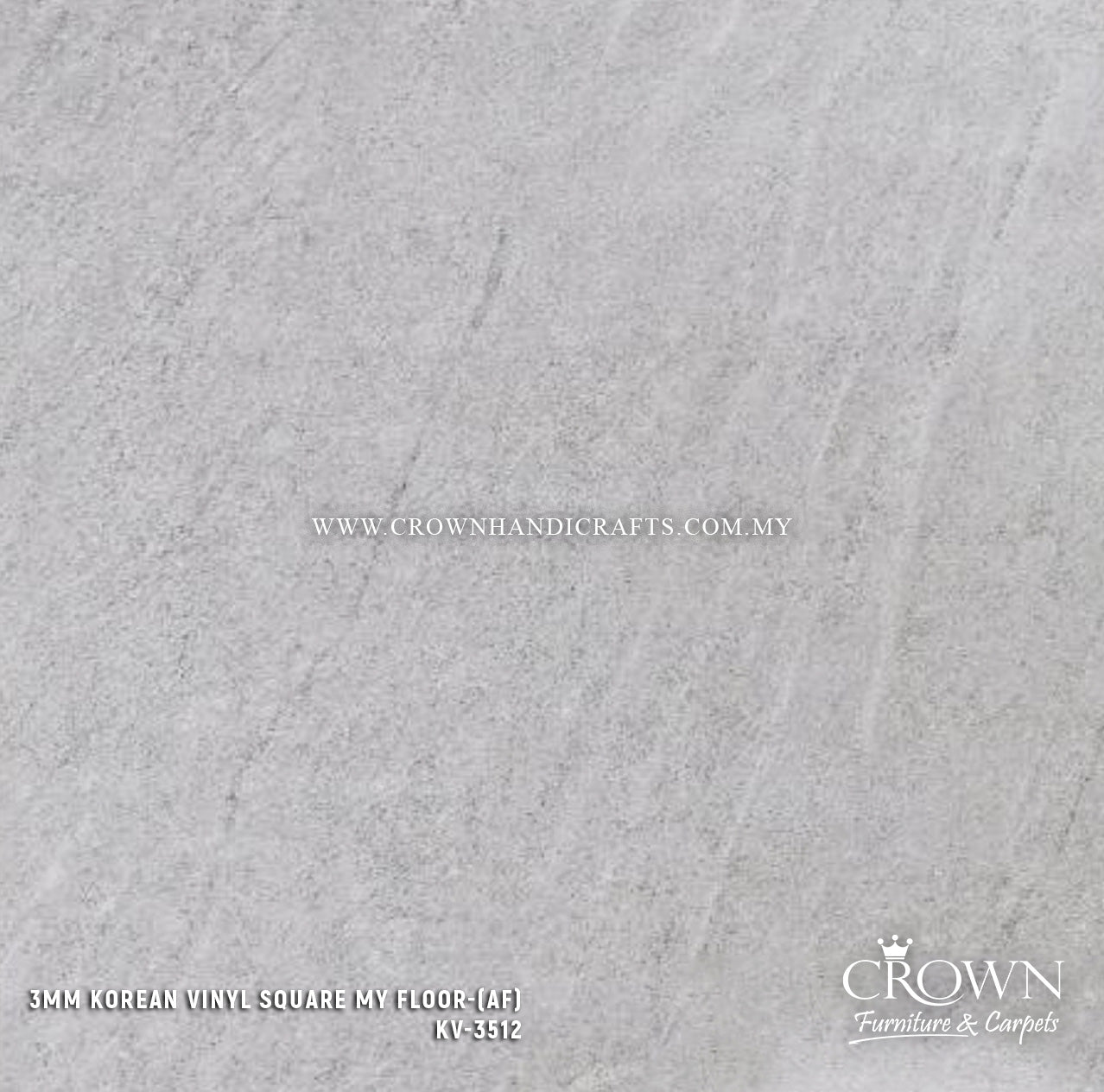 3MM KOREAN VINYL SQUARE MY FLOOR KV-3512 (AF) | 455X455 | SCRATCH-RESISTANT VINYL FLOORING | BOX 16PCS/35.7SF