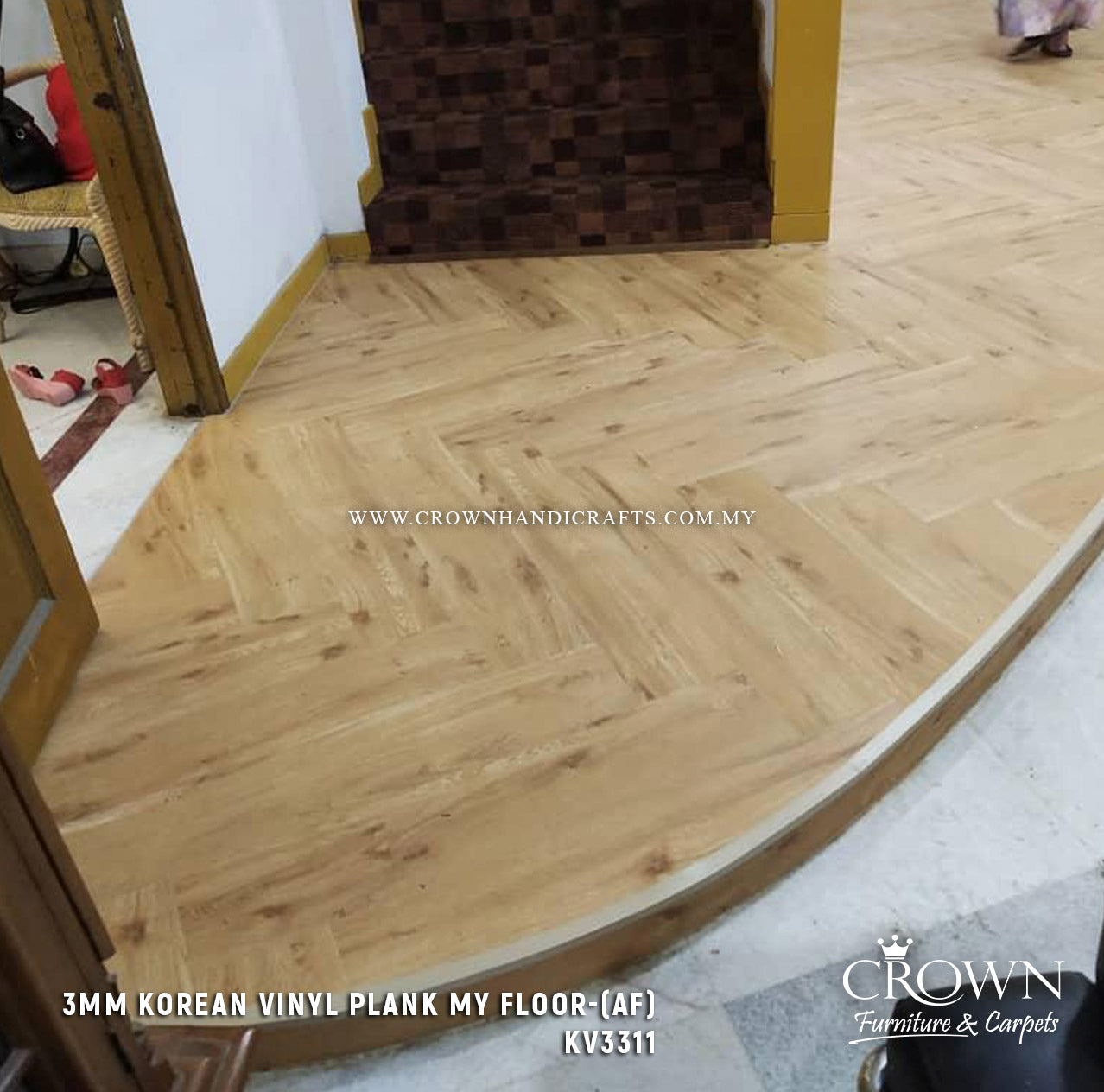 3MM KOREAN VINYL PLANK MY FLOOR KV-3311 (AF) | 180X920 | MODERN GREY VINYL PLANK FLOORING MALAYSIA | BOX 20PCS/35.7SF
