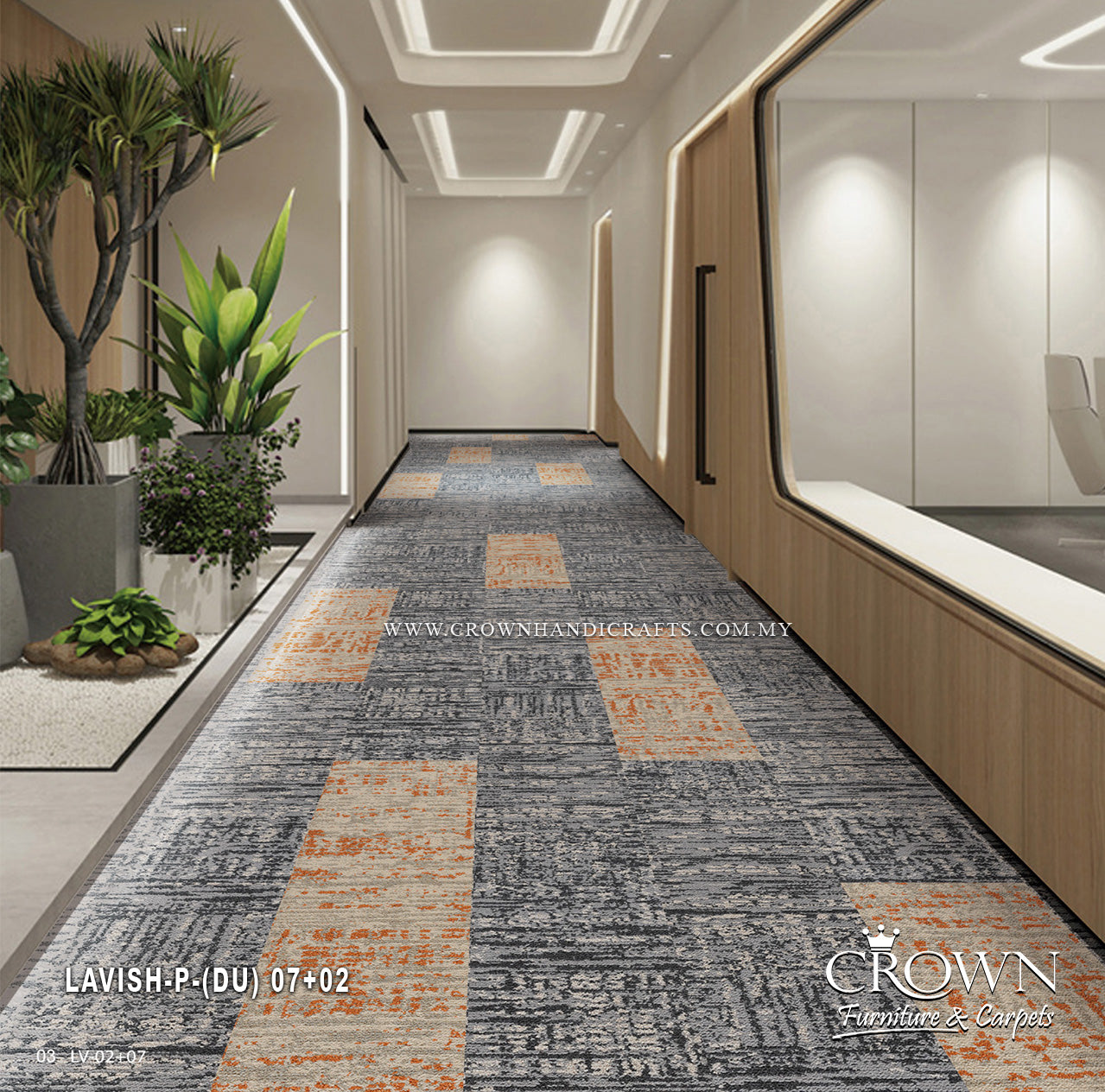 Office Interior Carpet Tiles – Modern Modular Floor Design | Lavish Plank (DU)