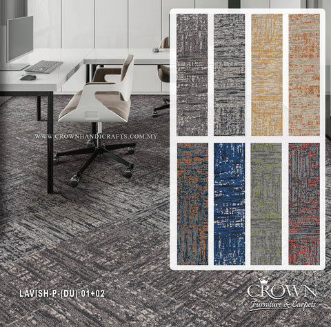 Office Interior Carpet Tiles – Modern Modular Floor Design | Lavish Plank (DU)