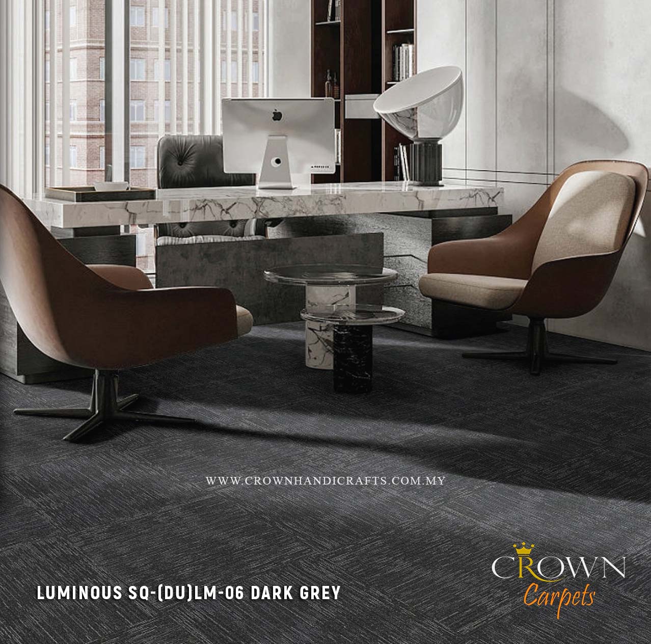 Incredible Office Carpet Tile | Luminous SQ (DU)