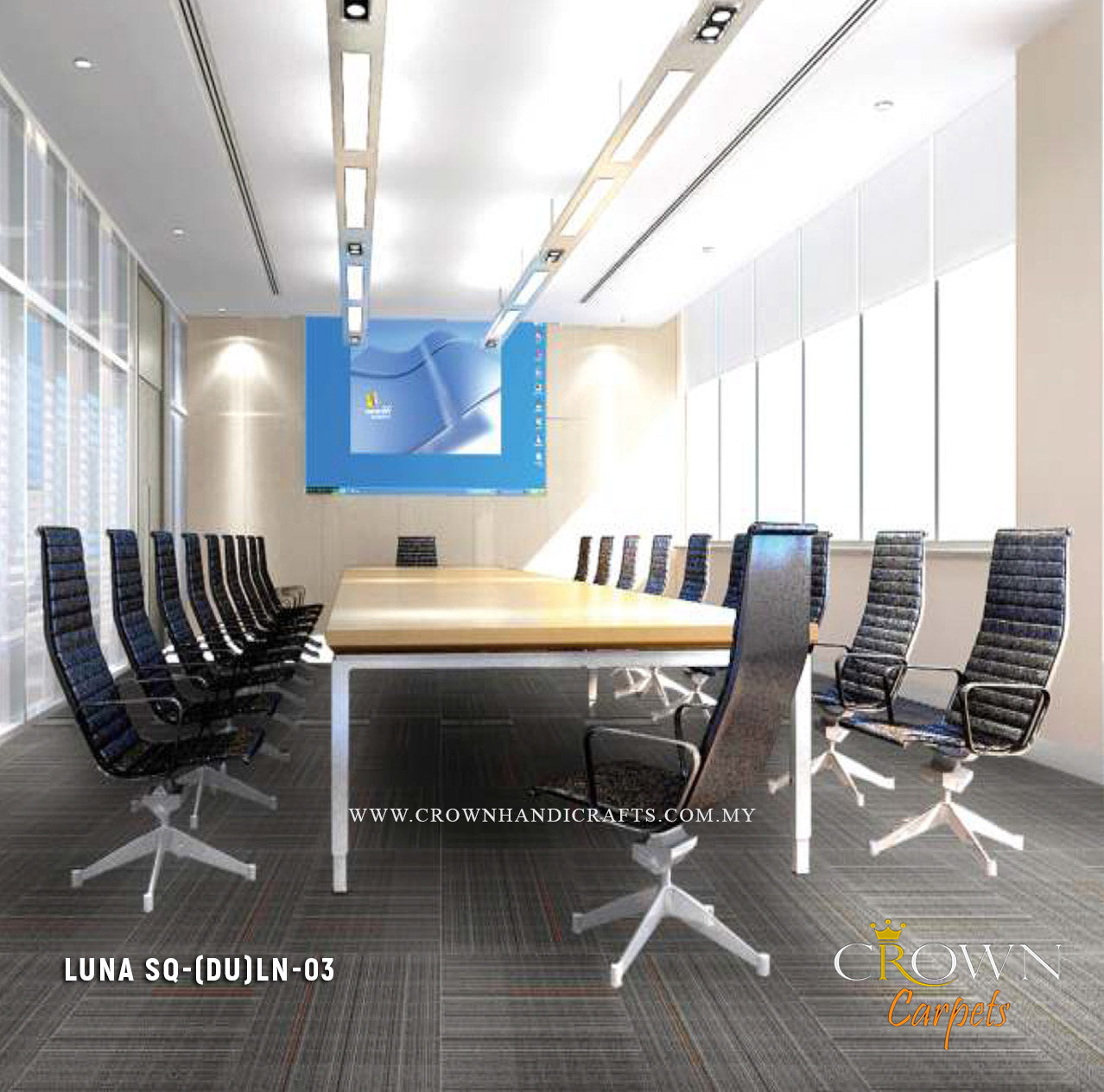 Incredible Office Carpet Tile | Luna SQ (DU)