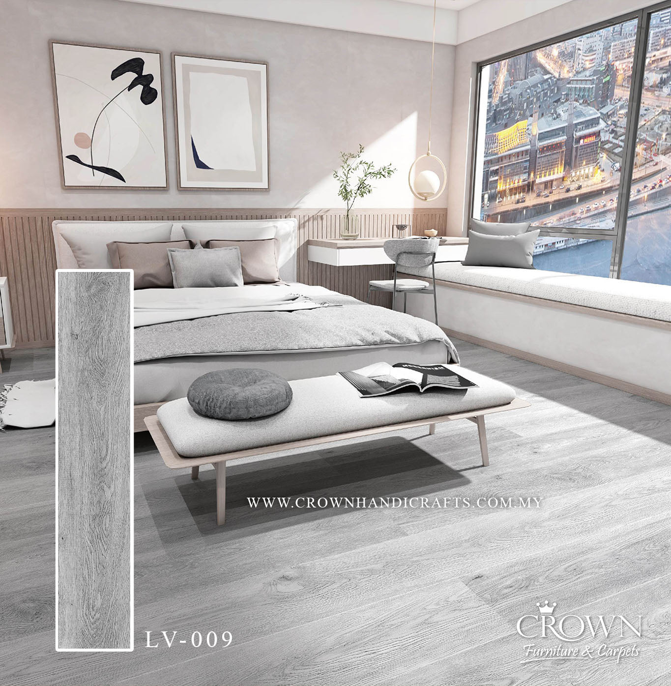 4.5MM SPC PLANK DR.FLOORS LV-009 (AF) | 1220X180 | PREMIUM THICK SPC FLOORING | BOX 12PCS/28.35SF