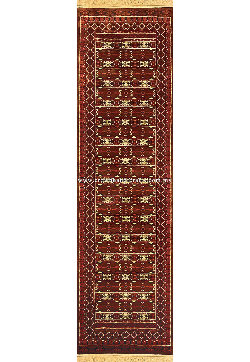 Persian Iranian Rug Wool Feel Man Made Abstract Style Geometric Motifs | Mahakan Runner Mah008