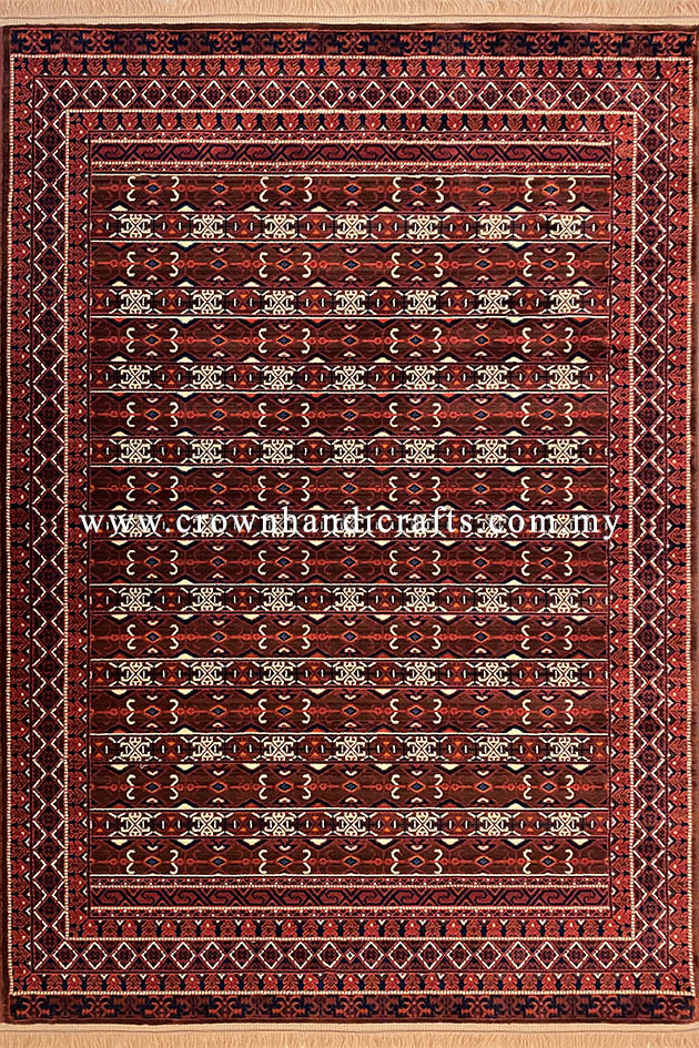 Persian Iranian Rug Wool Feel Man Made Abstract Style Geometric Motifs | Mahakan Mah008