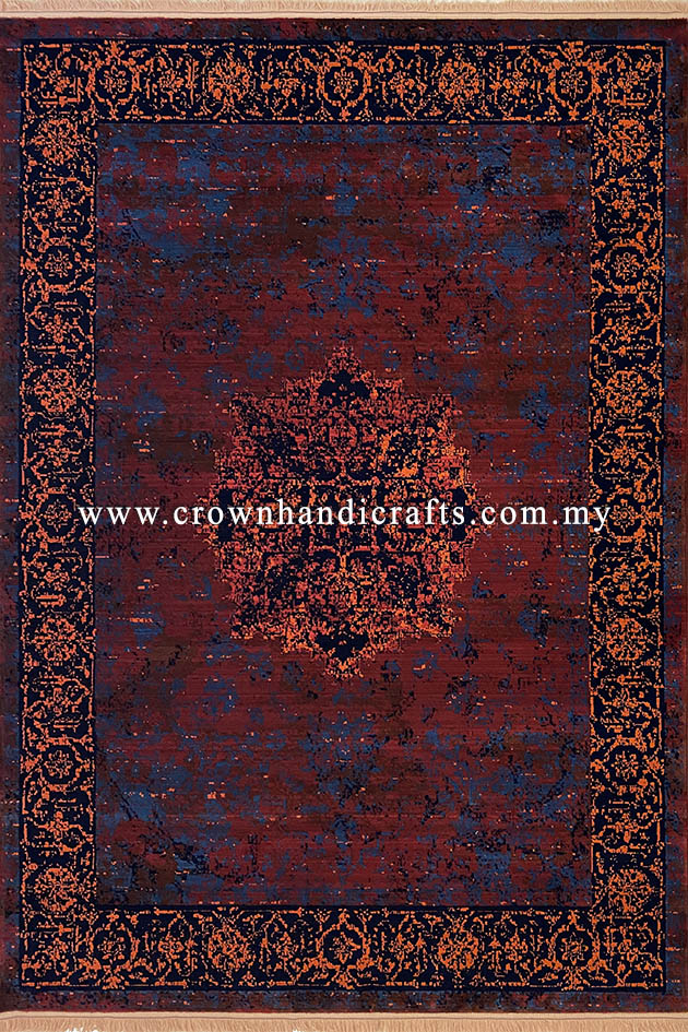 Moroccan Style Persian Rug Tribal Vintage Carpet Made in Iran | Mahakan Mah009