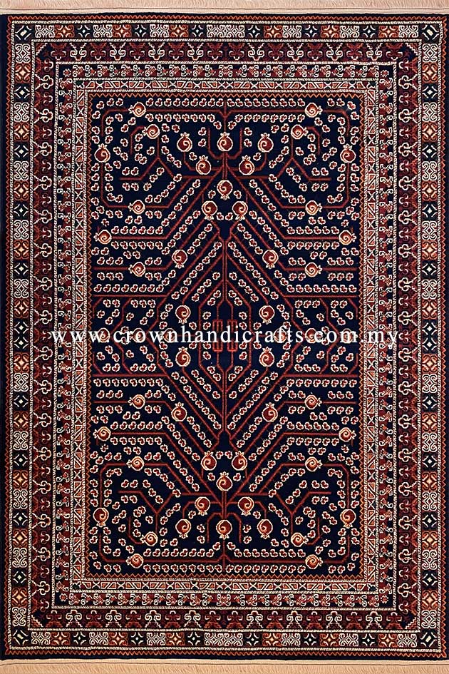 Vintage Style Tribes men Persian Carpet Abstract Rug for Living Room | Mahakan Mah016