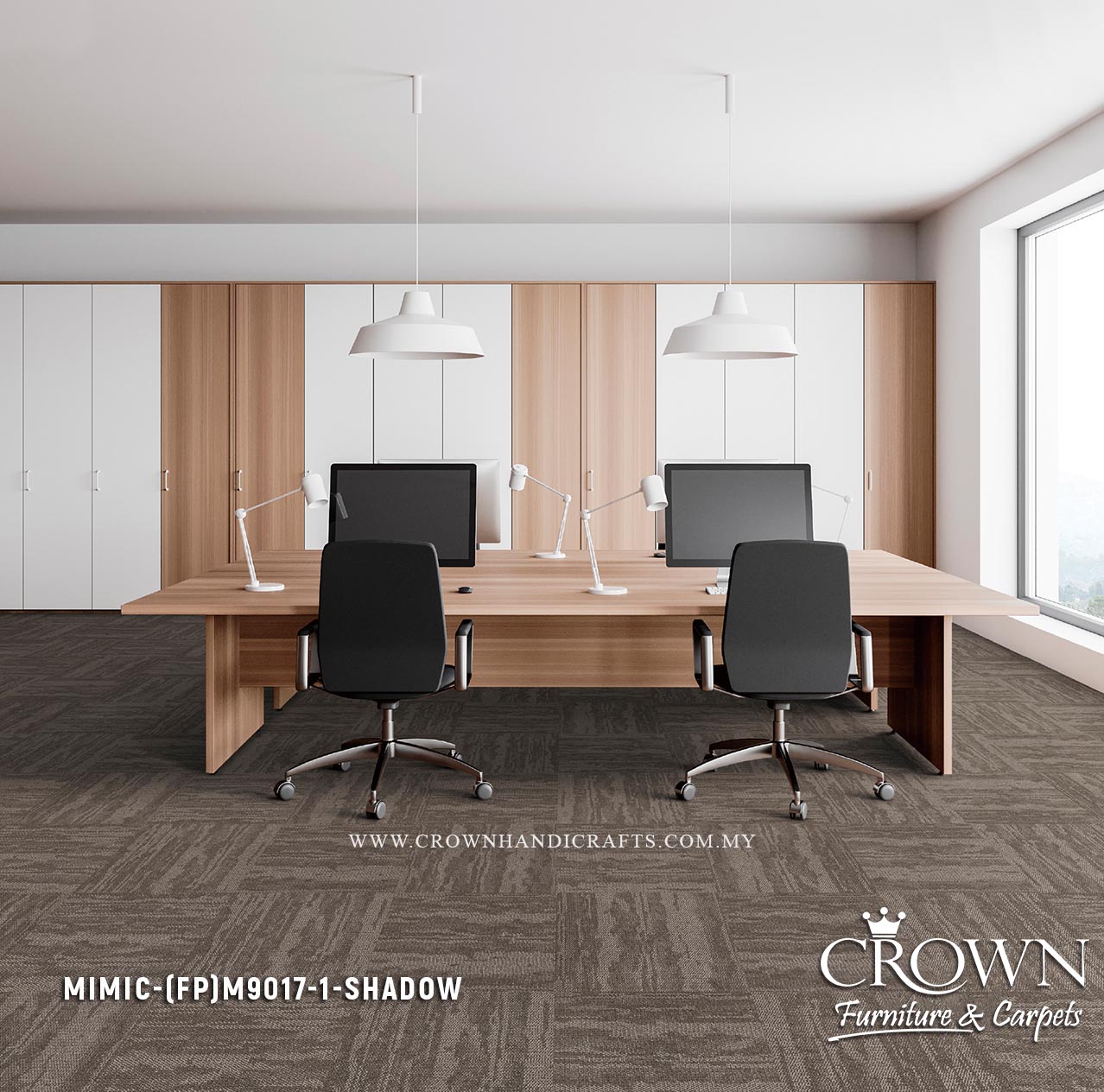 Modern Office Carpet Tiles | Textured Modular Flooring with Contemporary Design Appeal | MIMIC-ESSENTIAL (FP)