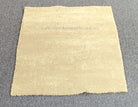Light beige square plush comfort mat with uniform short shag pile