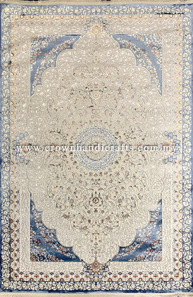 Persian Style Turkish Rugs High End Durable Carpet for Living Room Bedroom | Mashad Silk N794A