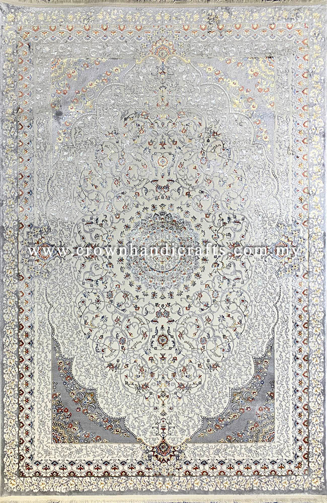 Persian Style Turkish Rugs High End Durable Carpet for Living Room Bedroom | Mashad Silk N794A