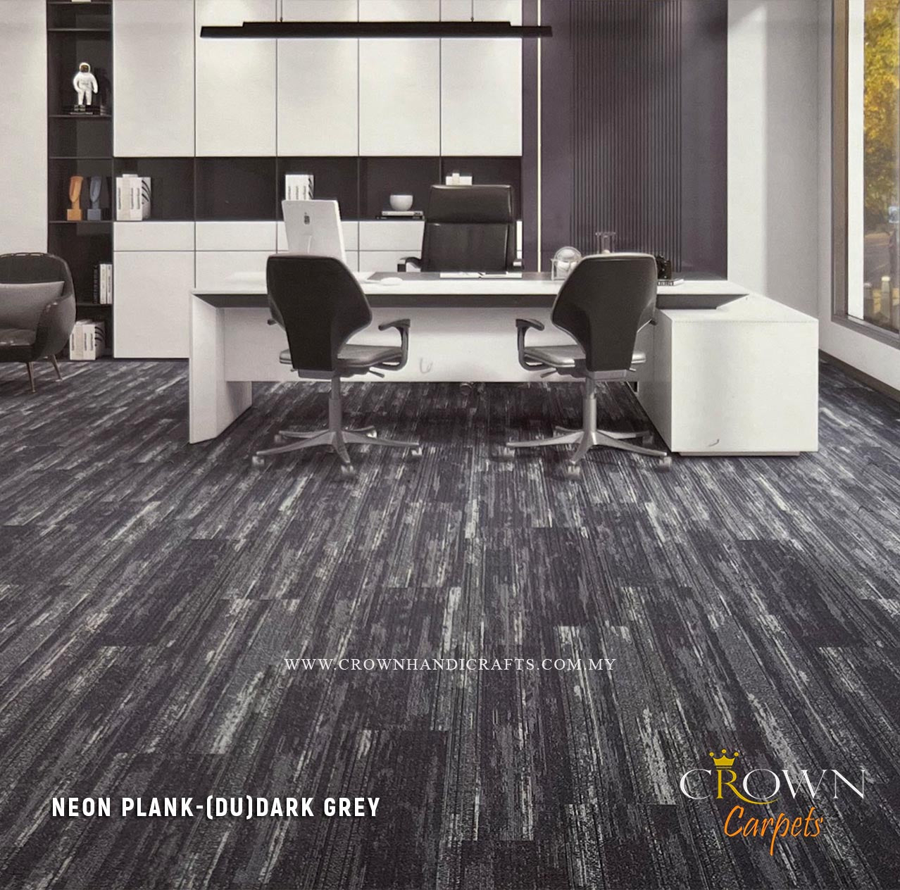 Competitive Price Textured Carpet Tiles | Neon Plank (DU)