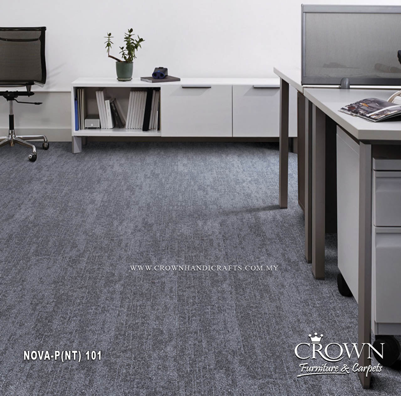 Modern Designer Carpet Tiles | Textured Office Flooring for Contemporary Spaces | Nova Plank (NT)