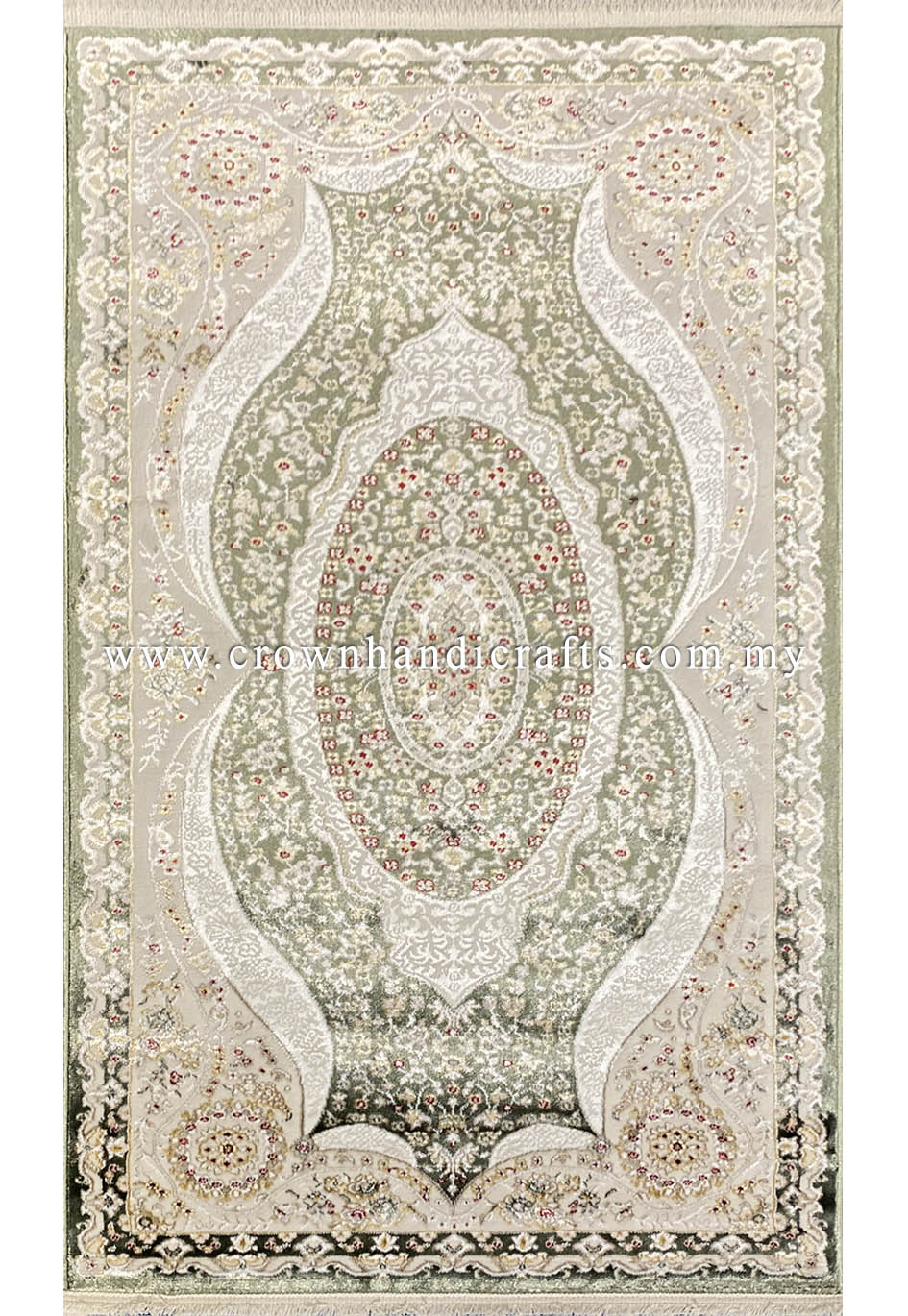 Experience the Luxury: Silk-Feel Persian Design Viscose Living Room Carpet | Faraz Silk NP66A