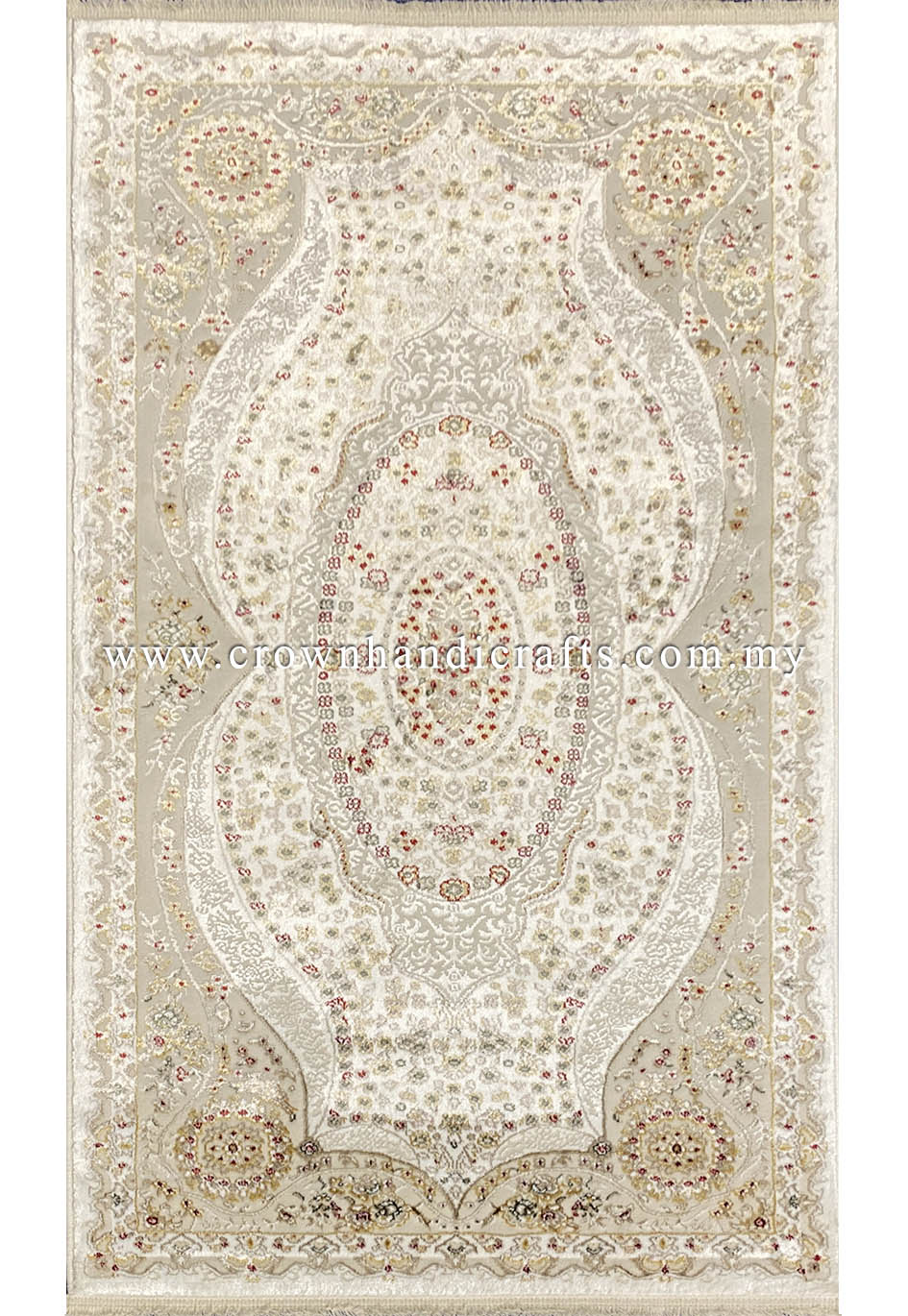 Experience the Luxury: Silk-Feel Persian Design Viscose Living Room Carpet | Faraz Silk NP66A