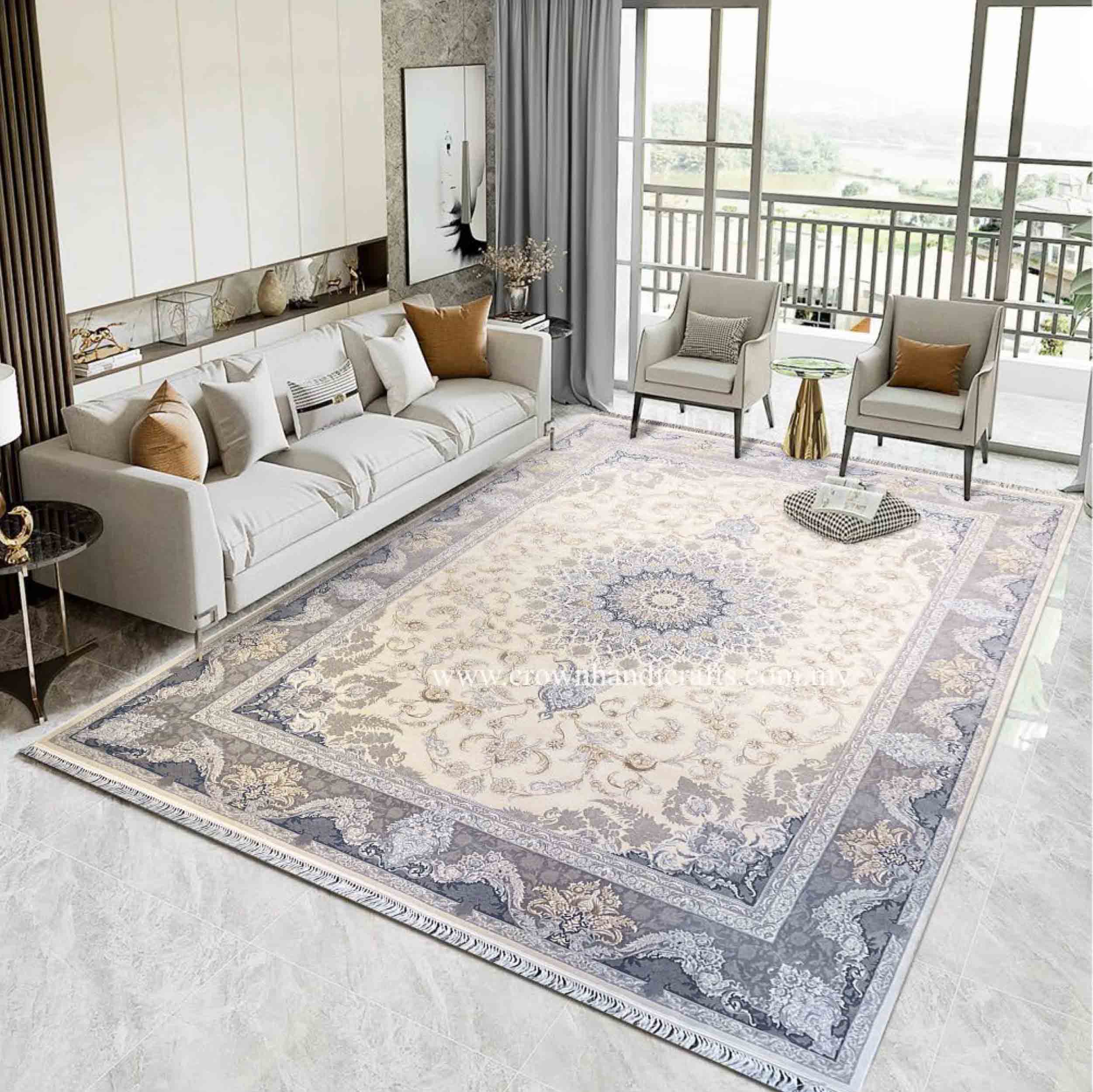 Exclusive Isfahan Design: Persian Carpet for Living Room | Rasoul Isfahan PE 5