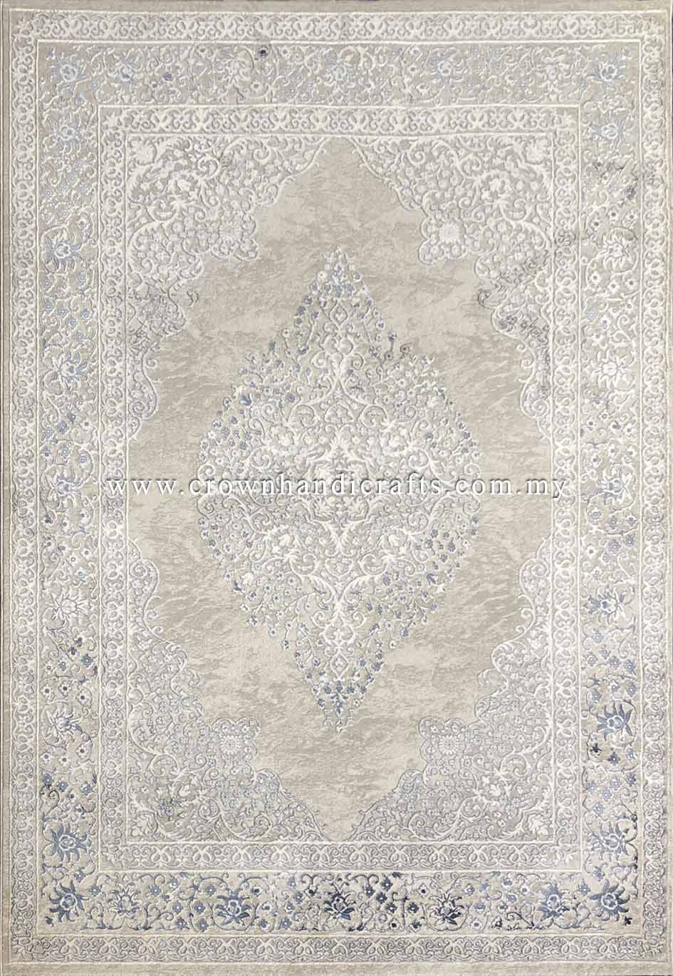 Match Modern Furniture with Soft and Vibrant Persian Carpet in Living Room | Silk Pasha P0249