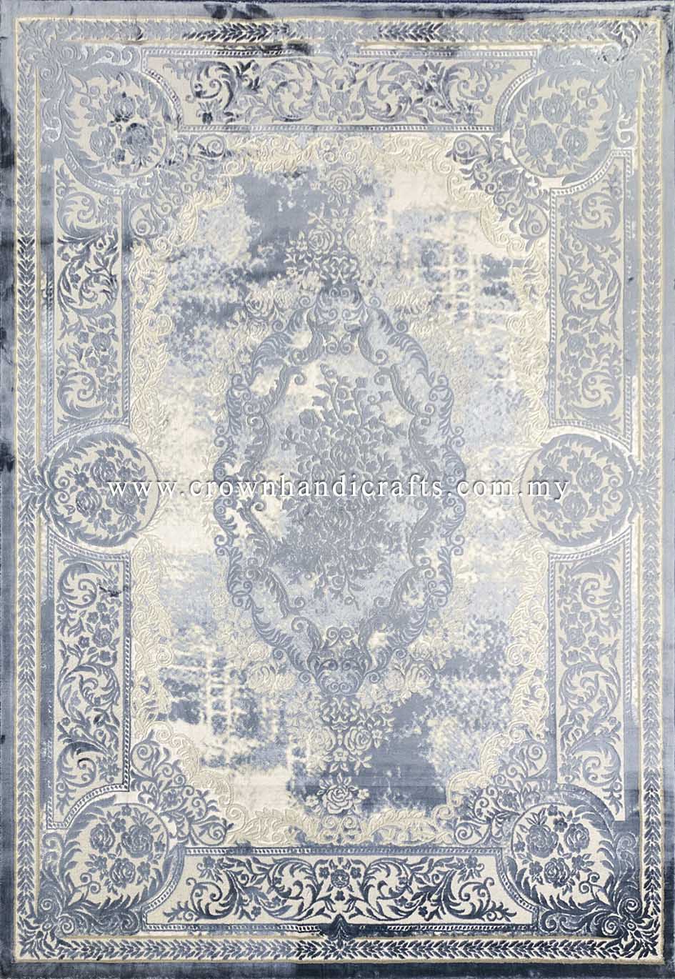 Fusion of Modern Persian Carpet Neo-Classic Style Thick Quality Turkish Rugs for Living Room Bedroom | Silk Pasha P0531