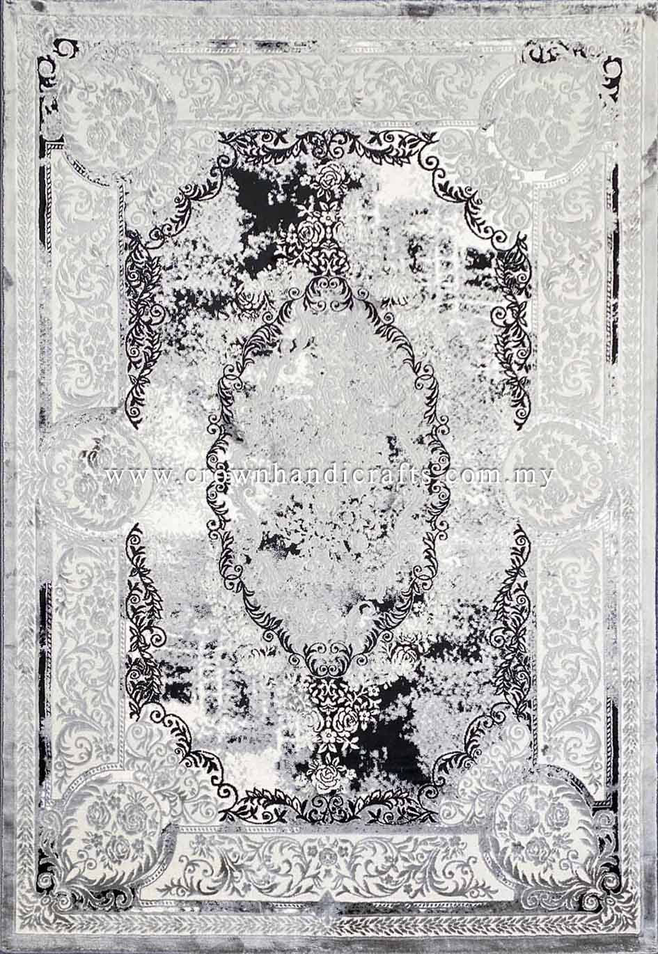 Fusion of Modern Persian Carpet Neo-Classic Style Thick Quality Turkish Rugs for Living Room Bedroom | Silk Pasha P0531