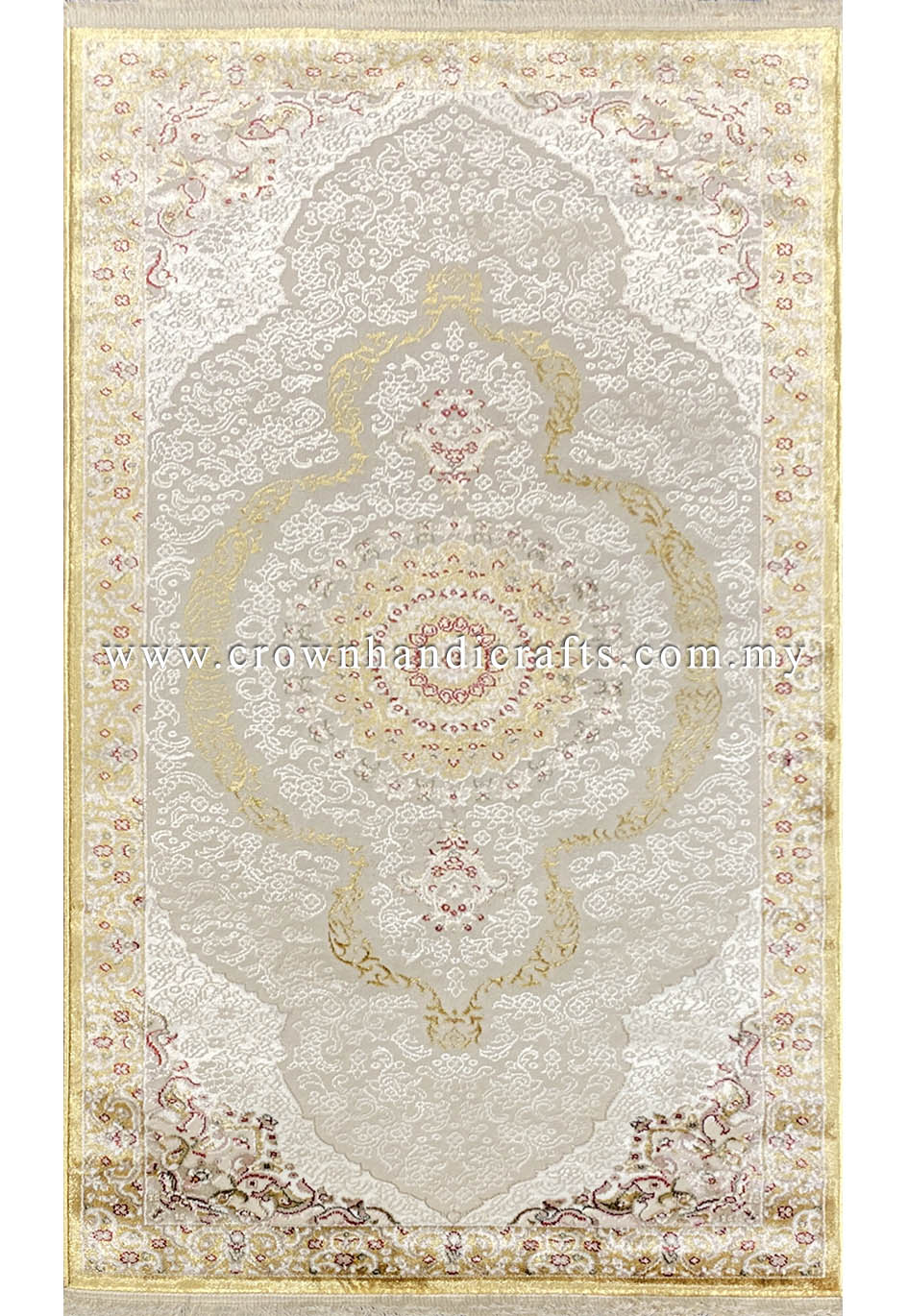 Elevate Your Living Room: High-Quality Viscose Carpet with Elegant Persian Design | Faraz Silk PA68C