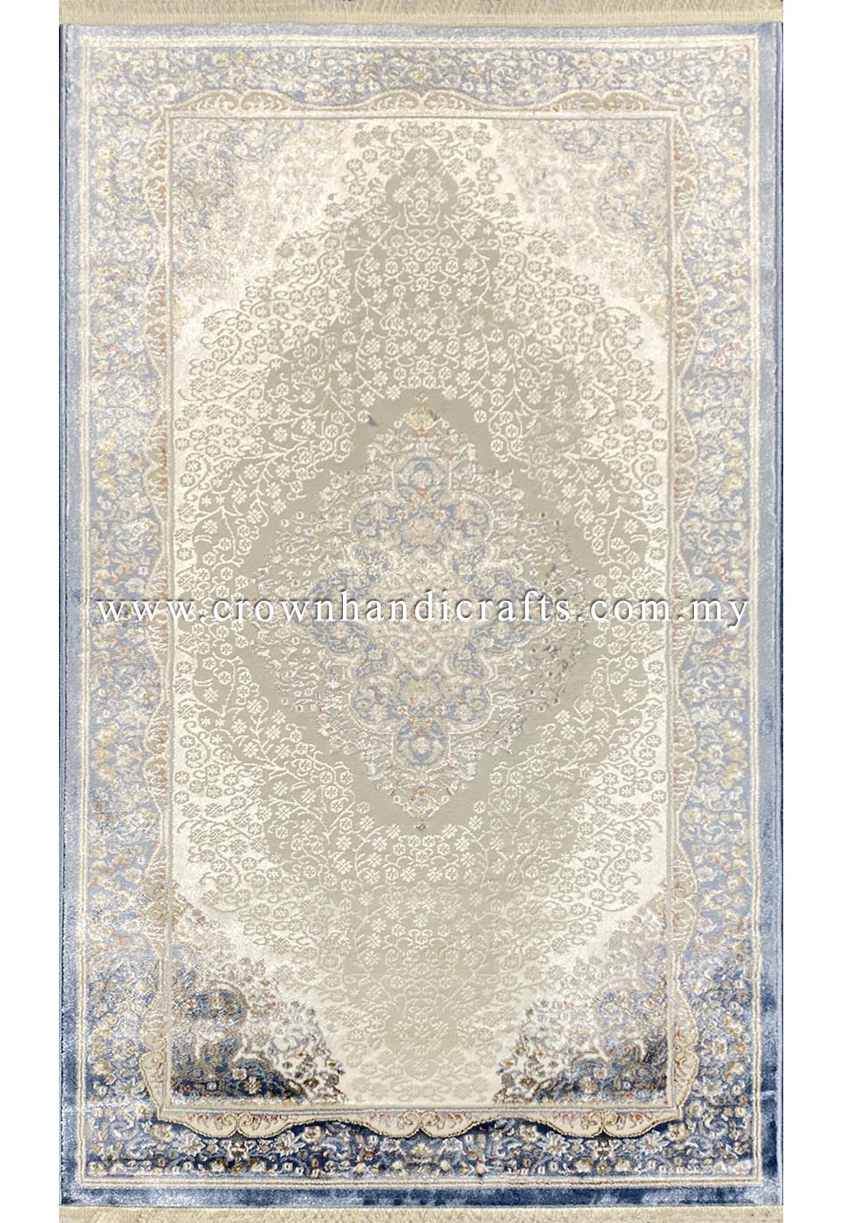 Experience the Opulence: Persian Design Viscose Carpet with a Silken Touch | Faraz Silk PB33D