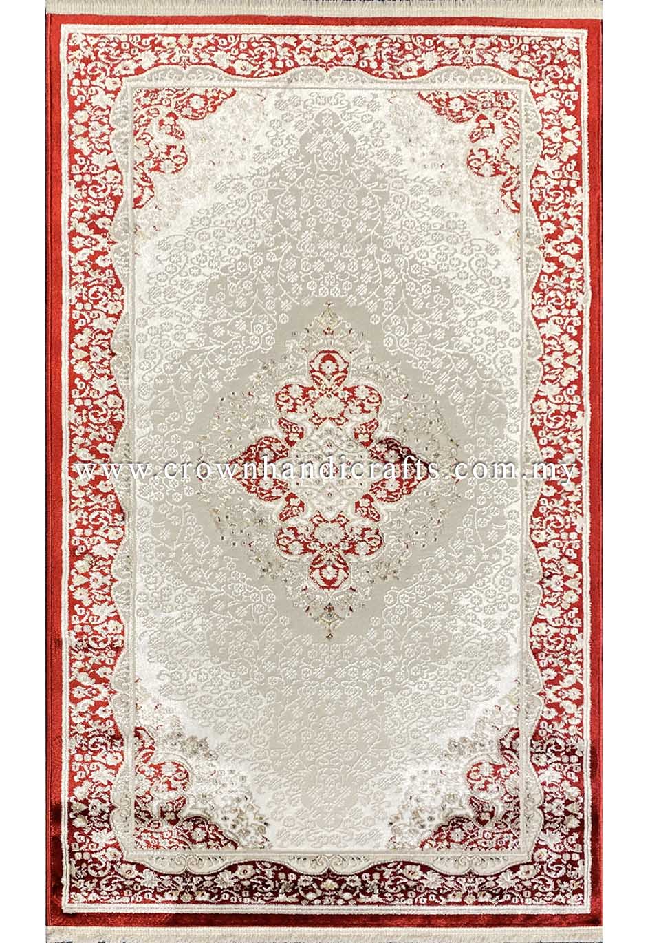 Experience the Opulence: Persian Design Viscose Carpet with a Silken Touch | Faraz Silk PB33D