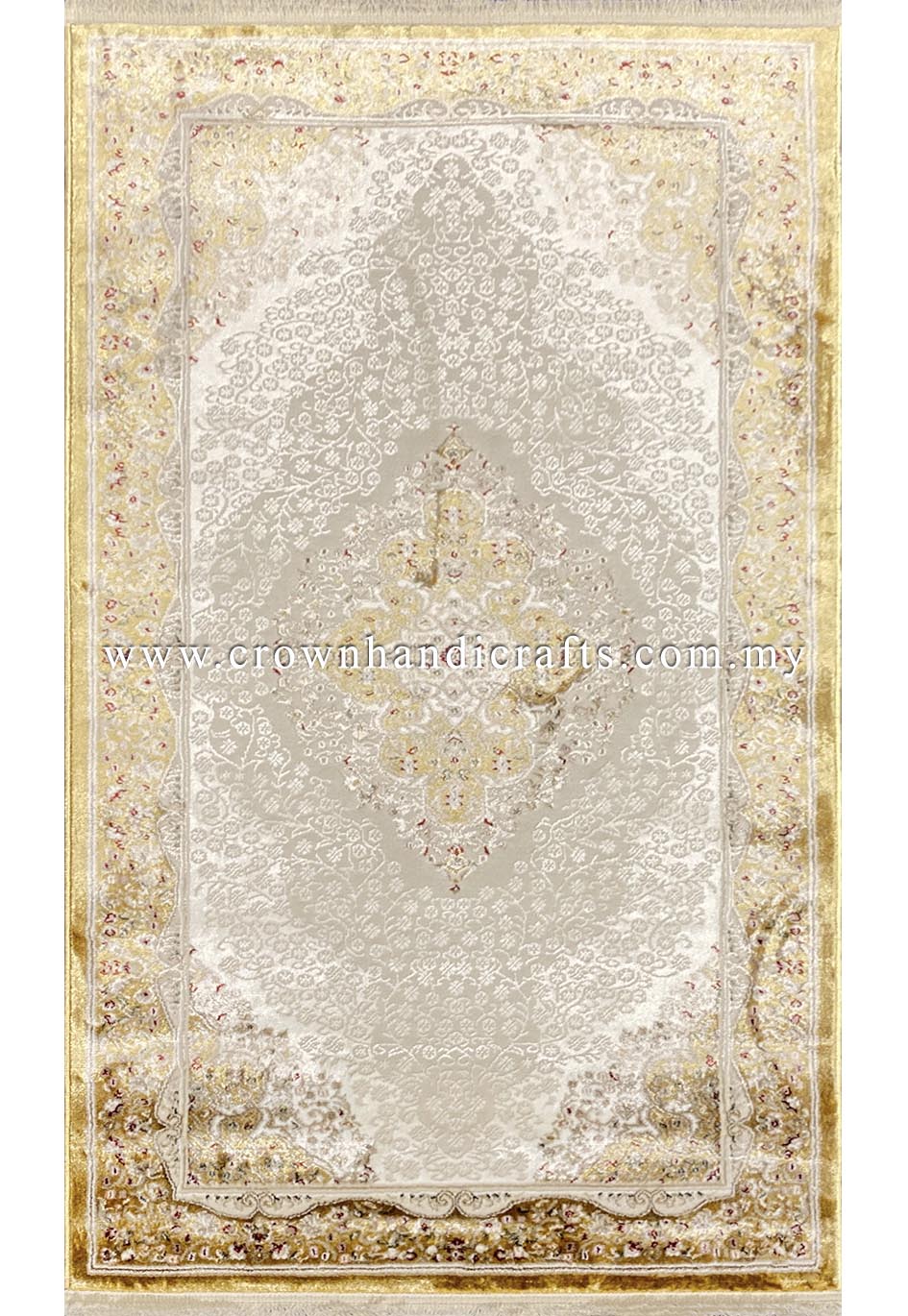 Experience the Opulence: Persian Design Viscose Carpet with a Silken Touch | Faraz Silk PB33D