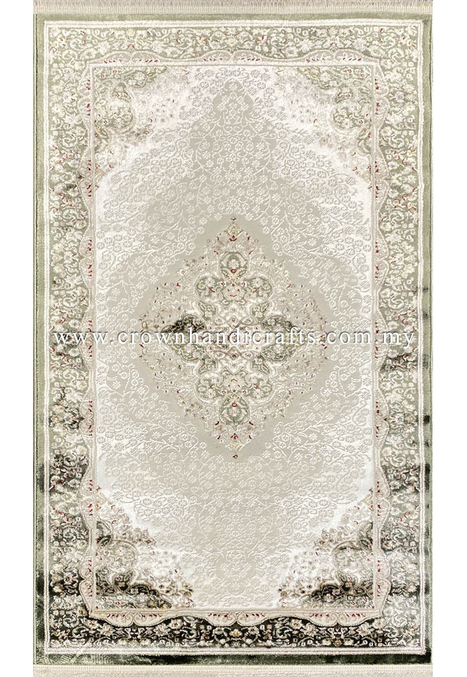 Experience the Opulence: Persian Design Viscose Carpet with a Silken Touch | Faraz Silk PB33D