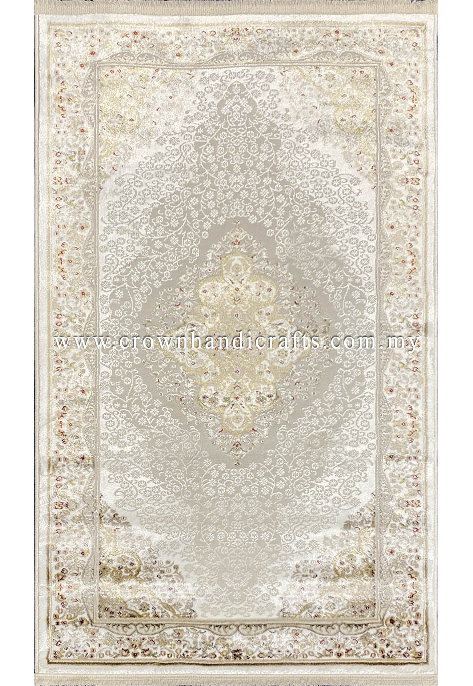 Experience the Opulence: Persian Design Viscose Carpet with a Silken Touch | Faraz Silk PB33D