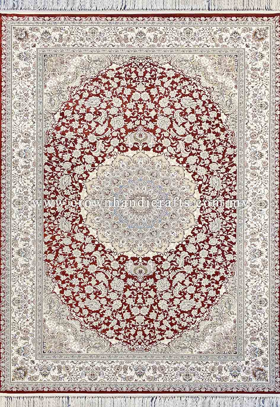 Premium Quality Persian Carpet: Intricate Design, Smooth Feel, for Living Rooms | Rasoul Isfahan PE 21