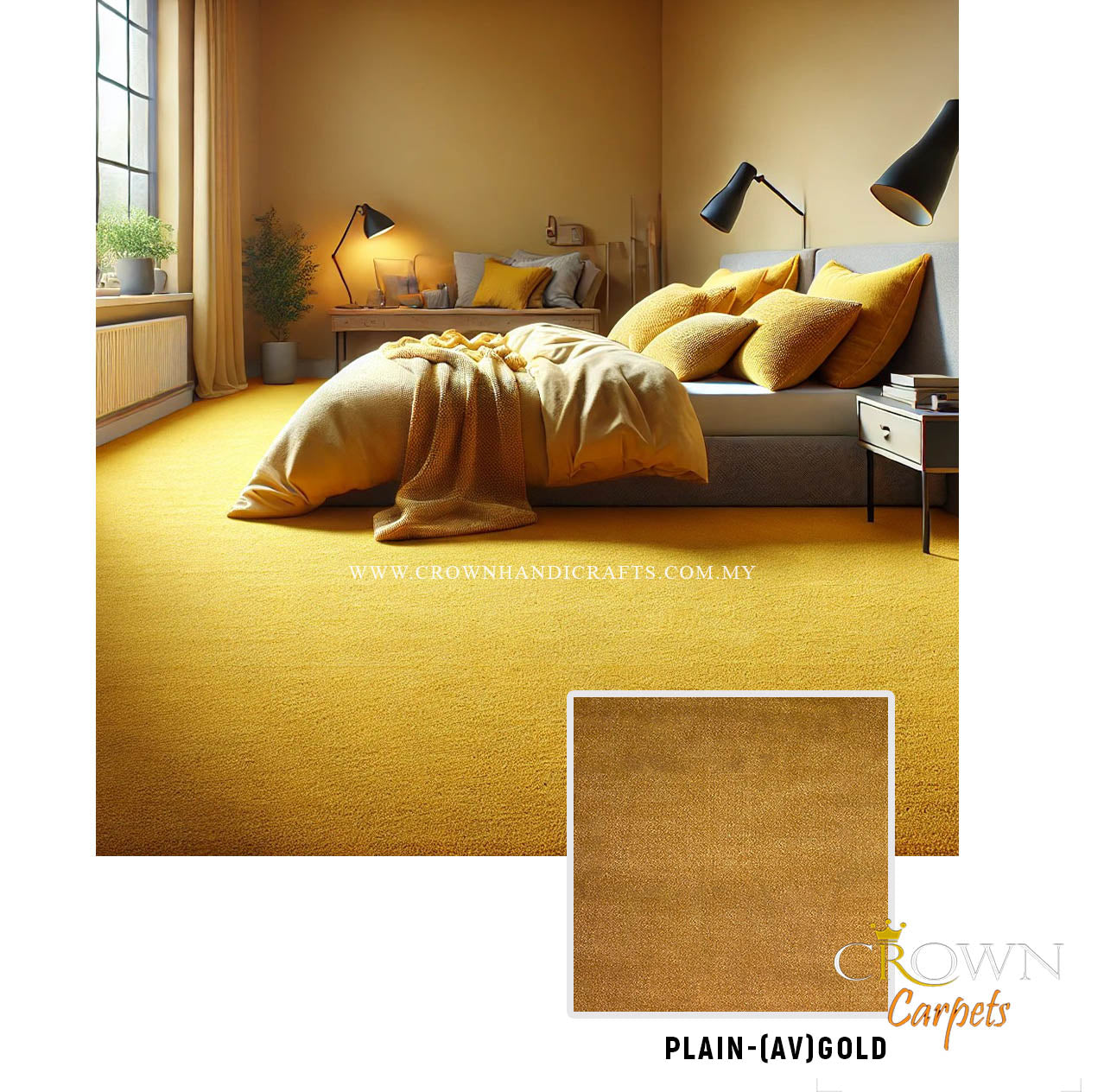 Elevate your space with the timeless beauty and durability of Wilton carpets | Crown Wilton Plain (AV) Wall To Wall Carpet