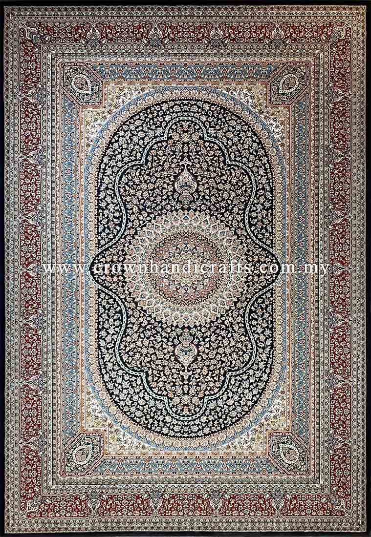 Authentic Persian Rug Iran Carpet Wool Feel High End Quality Hand Look Man Made Persian Carpets for Living Room | Ashrafi Raz