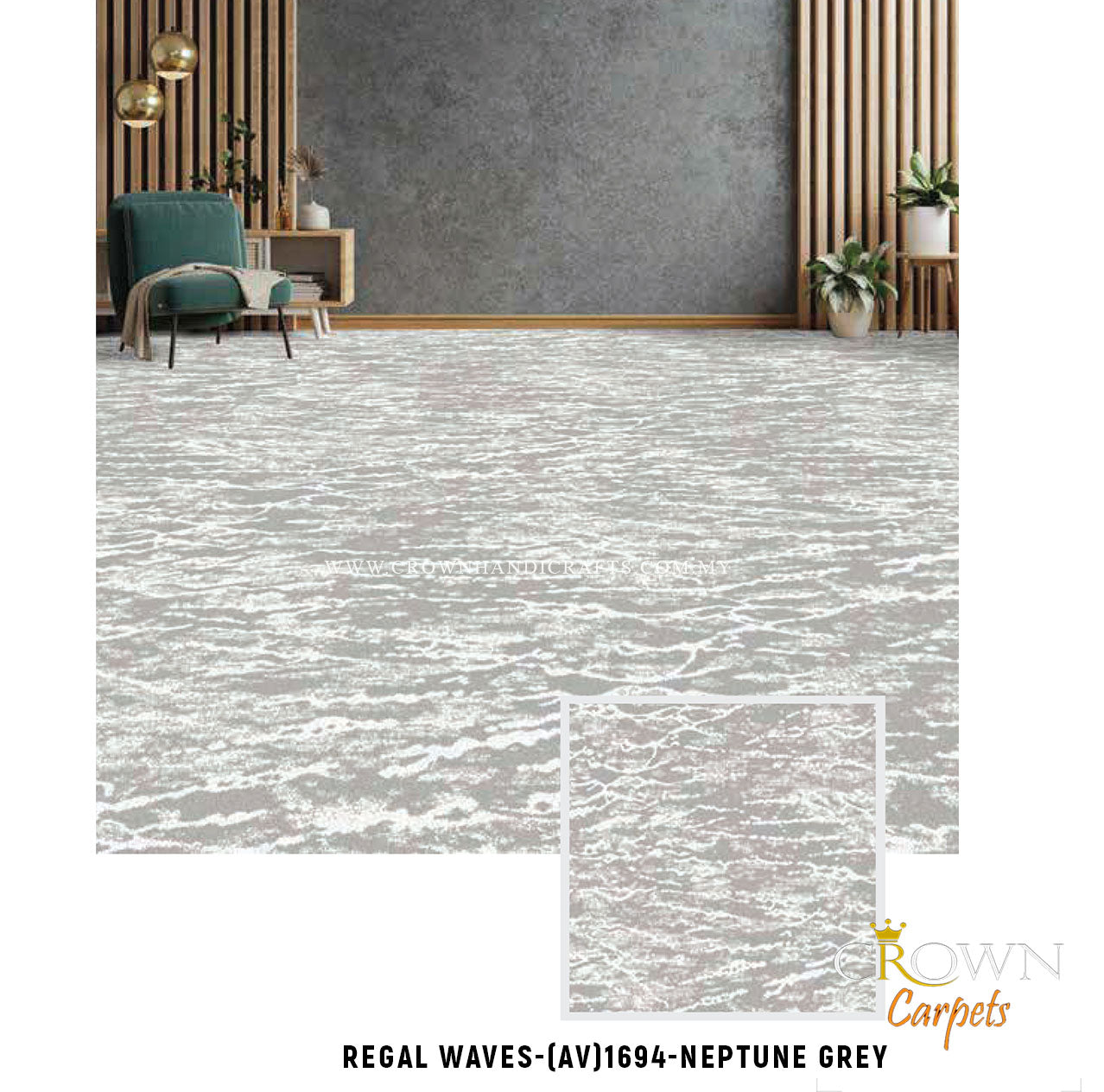 High end Premium Carpets for Residential | Regal Waves (AV) Wall To Wall Carpet