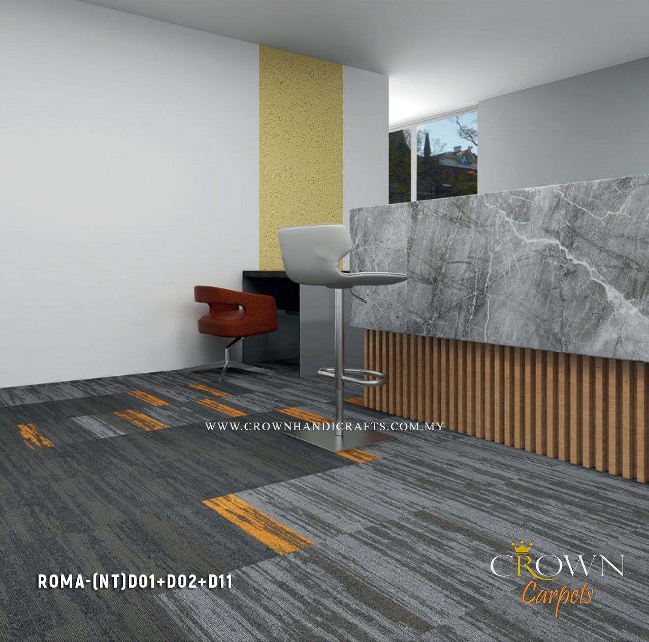 Practical Office Floor Carpet | Roma (NT)
