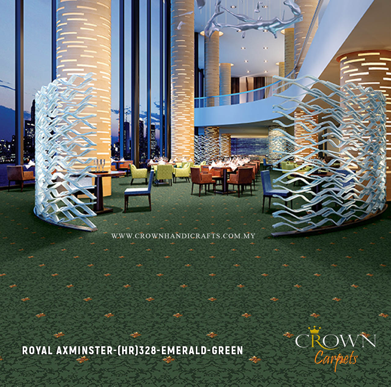 Enhance your space with the luxurious Axminster Carpet | Royal Axminster (HR) Wall To Wall Carpet