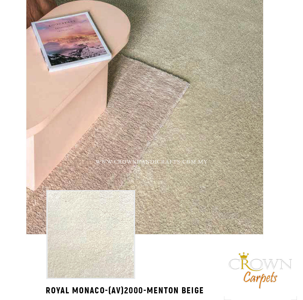 Guaranteed High Quality Carpets Exclusive Range | Royal Monaco (AV) Wall To Wall Carpet