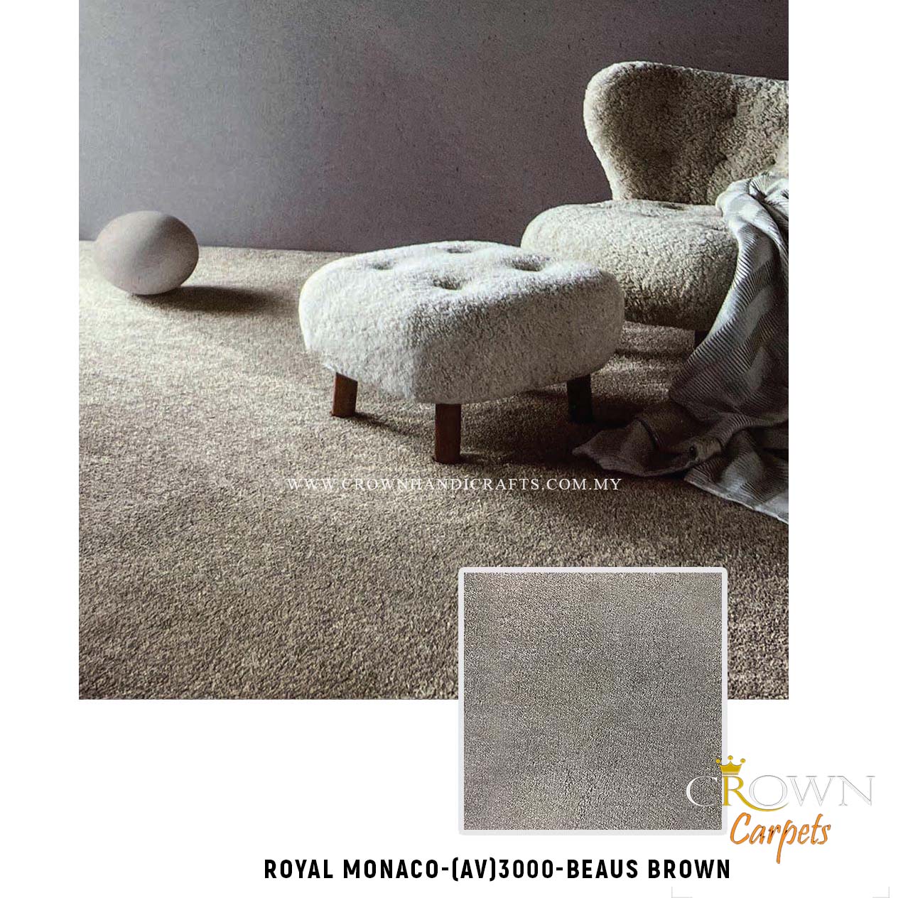 Guaranteed High Quality Carpets Exclusive Range | Royal Monaco (AV) Wall To Wall Carpet