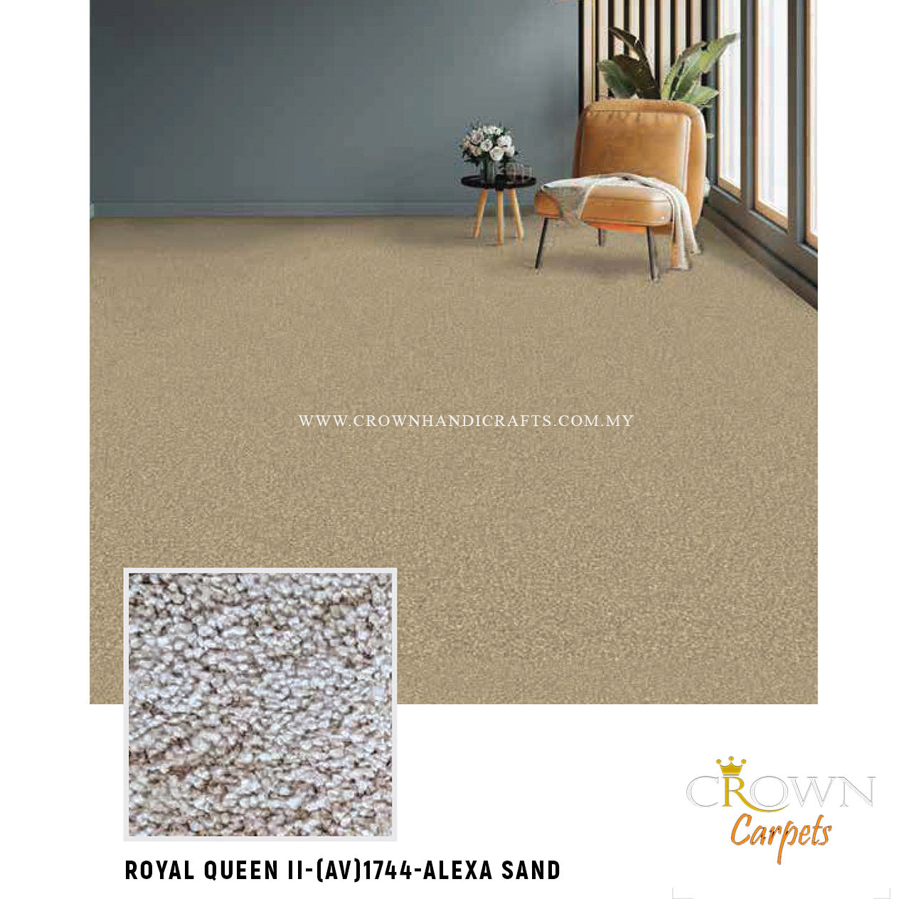 Huge Collection of Premium Range Carpets for Hotel bedroom | Royal Queen II (AV) Wall To Wall Carpet