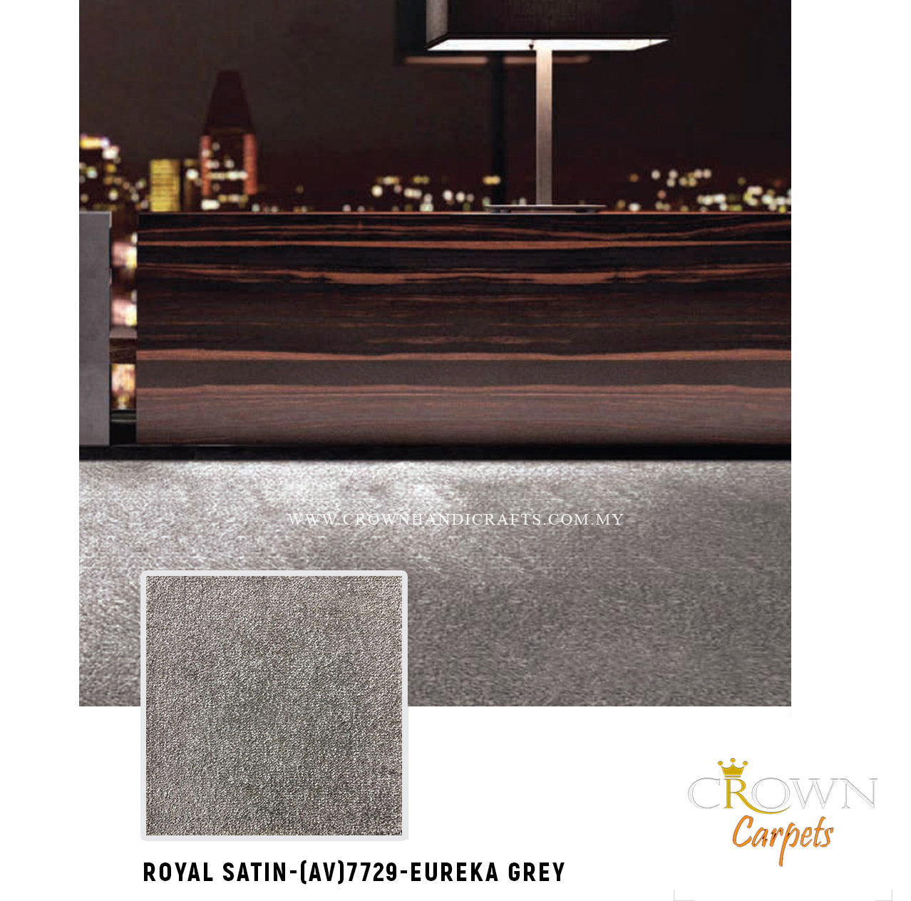 Premium Top Notch Carpet in Malaysia | Royal Satin (AV) Wall To Wall Carpet