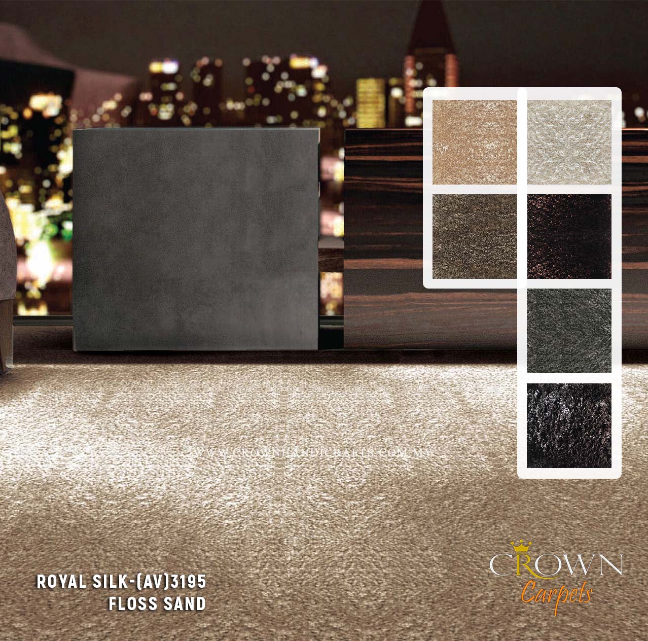 Shop Exclusive Carpets Residential & Commercial | Royal Silk (AV) Wall To Wall Carpet