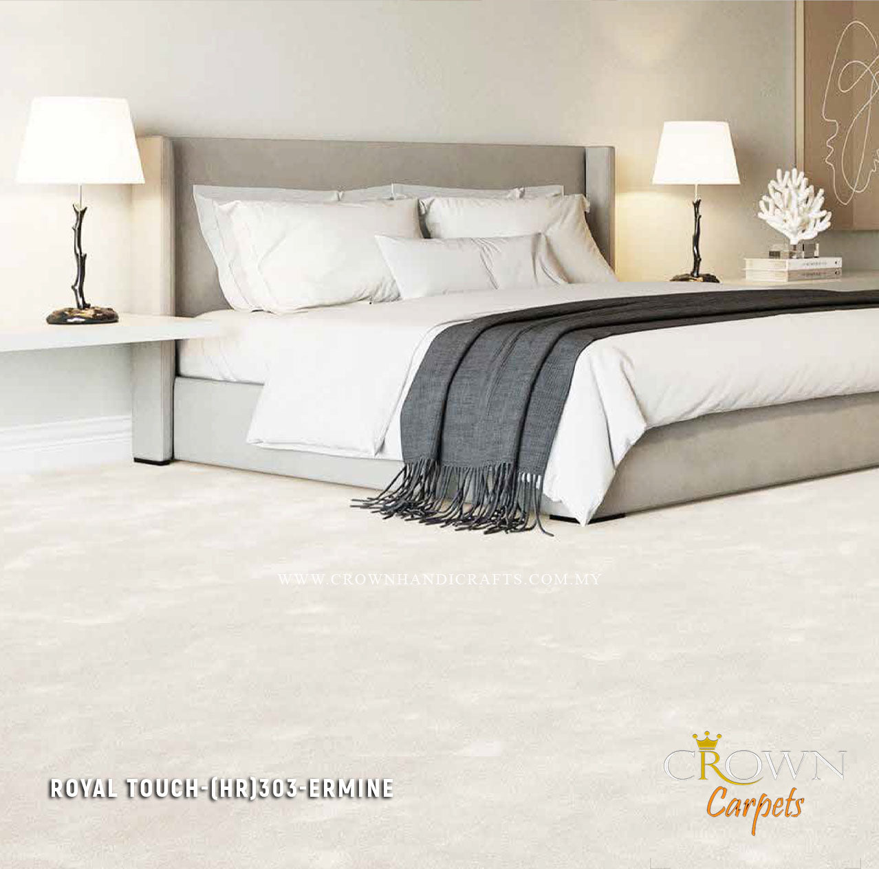 Room fitted Carpets in Kuala Lumpur by Crown Carpets | Royal Touch (HR) Wall To Wall Carpet