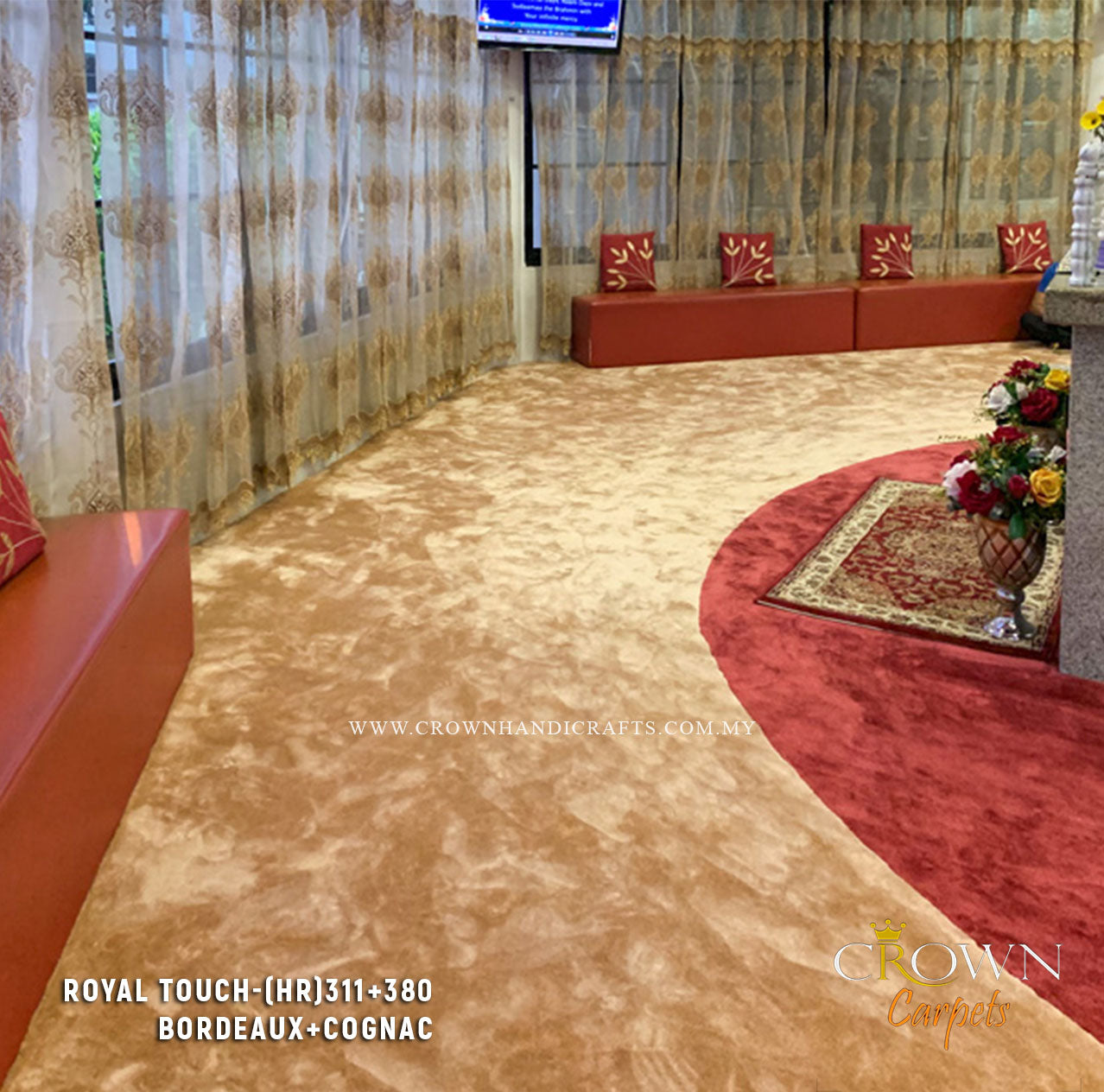 Room fitted Carpets in Kuala Lumpur by Crown Carpets | Royal Touch (HR) Wall To Wall Carpet