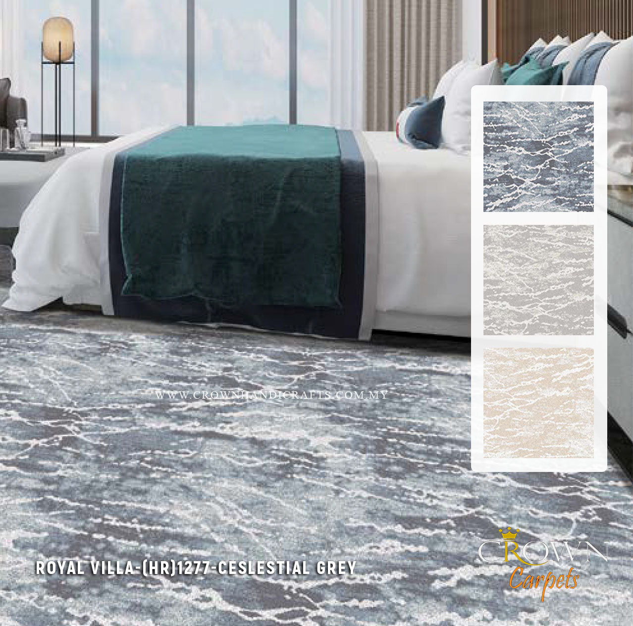 Bedroom Carpet Designs | Royal Villa (HR) Wall To Wall Carpet