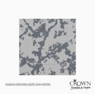 Silver grey carpet tile close-up showing mottled abstract textured pattern