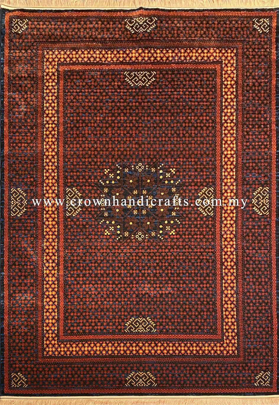 Nomadic Tribes Carpet Design Persian Rug Geometric Motifs Man Made Wool Feel Authentic Iran Carpet | Hamedan Sa125