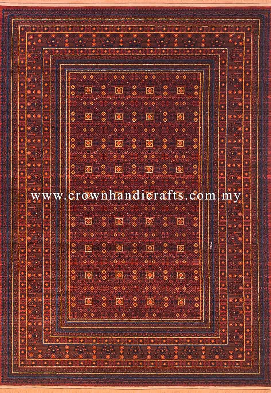 Persian Iranian Rug Wool Feel Man Made Abstract Style Geometric Motifs | Hamedan Sa131