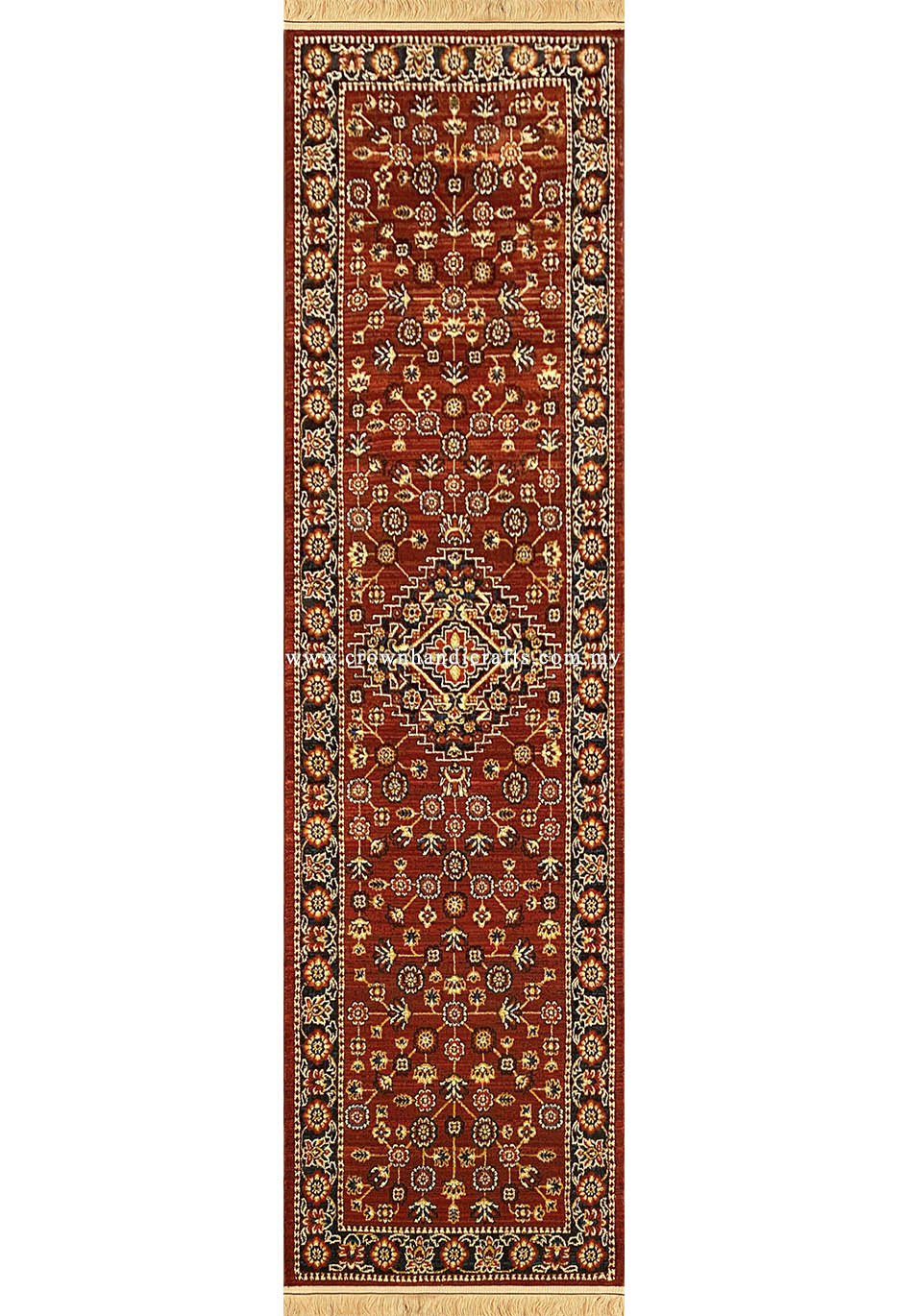 Vintage Style Tribes men Persian Carpet Abstract Rug for Living Room | Hamedan SA132 Runner Red