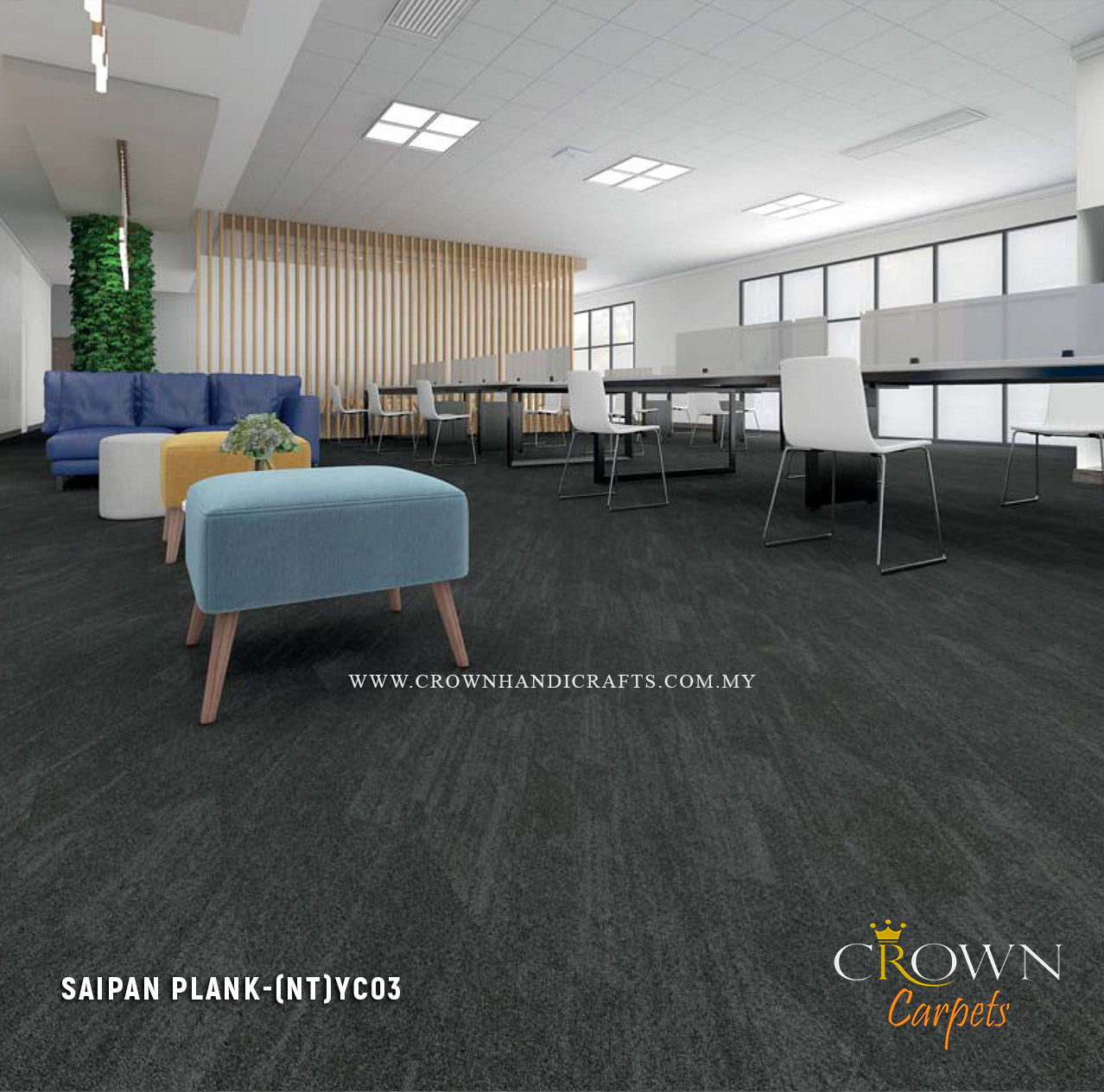 Trustworthy Office Carpet Suppliers | Saipan Plank (NT)